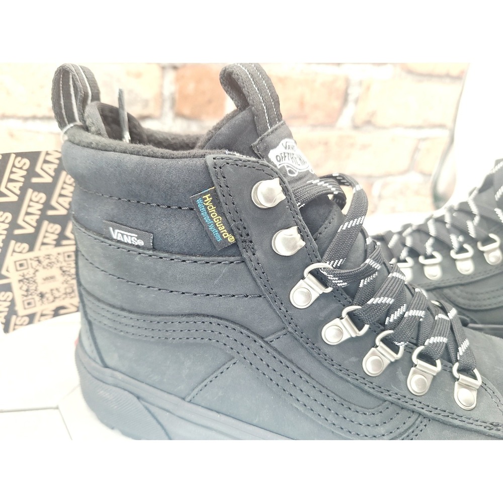 VANS Sk8-Hi DR MTE-2 Black Sneaker Boots Waterproof Women's Size 8 - Picture 2 of 13